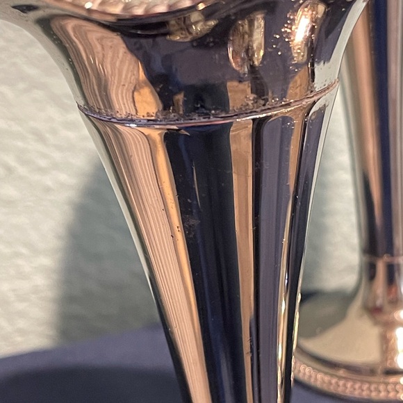 Silverplate Trumpet Vases • 6” • Vintage‑Style Décor Set of 4 - Picture 11 of 15